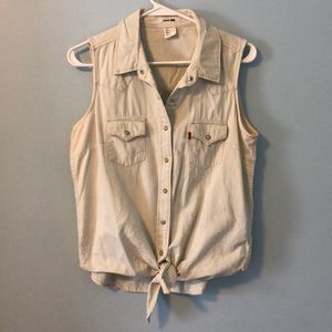 Levi’s Jean tie up tank